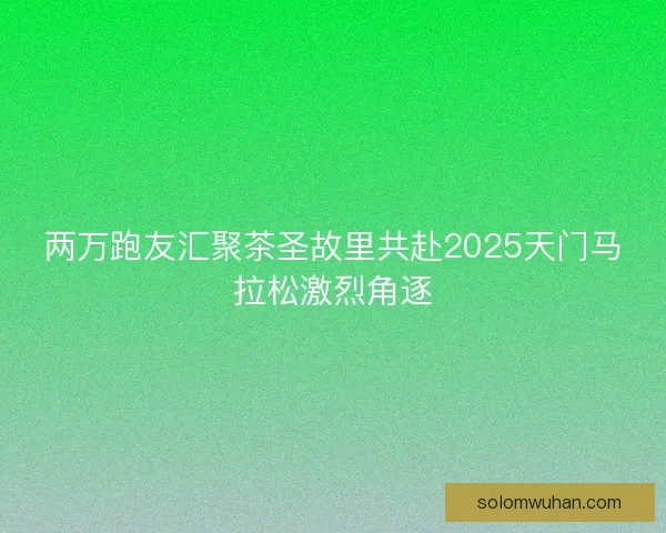 两万跑友汇聚茶圣故里共赴2025天门马拉松激烈角逐 两万跑友汇聚茶圣故里共赴2025天门马拉松激烈角逐